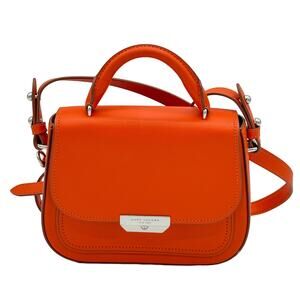 Marc Jacobs Bright Orange Rider Mini Leather Crossbody Handle Bag